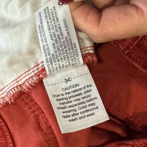 Universal Thread brick orange corduroy pants size 10 / 30R - Picture 7 of 7